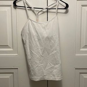 White Y tank top lululemon size 6